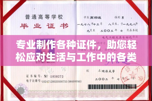 阳江专业制作各种证件，助您轻松应对生活与工作中的各类需求